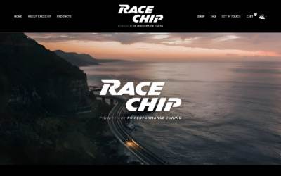 Top of the website for RaceChip Australia