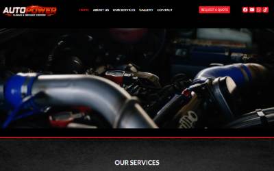 Top of the website for Auto Power Tuning & Service Centre