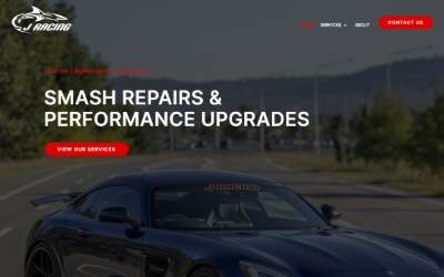 Top of the website for J Racing