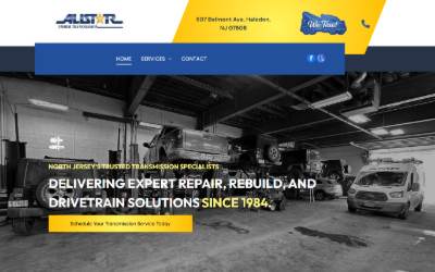 Top of the website for Allstar Transmission Specialists