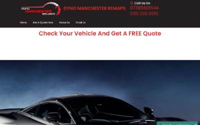 Top of the website for Dyno Manchester Dmr Remaps Ltd