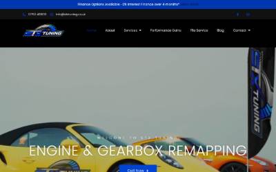 Top of the website for STX Tuning