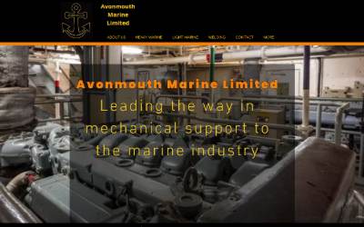 Top of the website for Avonmouth Marine Limited