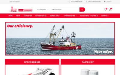 Top of the website for Breakwater Marine Engineers