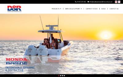Top of the website for D & R Engineering
