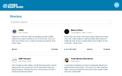 Top of the website for Jays Marine Services
