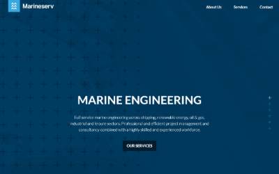 Top of the website for Marineserv UK Ltd