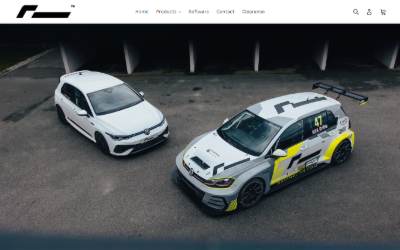 Top of the website for RacingLine Canada