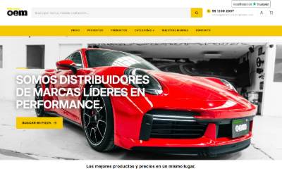 Top of the website for Refacciones Originales OEM