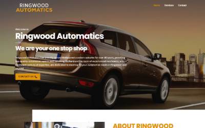 Top of the website for Ringwood Automatics