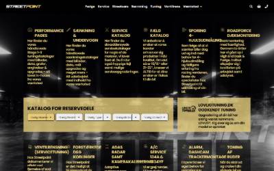 Top of the website for Streetpoint