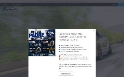 Top of the website for UHP STORE SPA