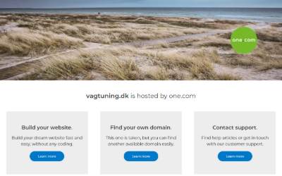 Top of the website for Vagtuning Denmark