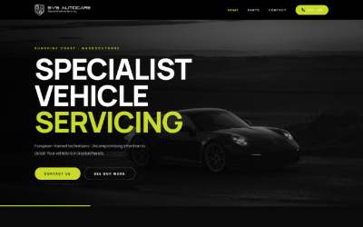 Top of the website for SVS Autocare