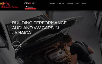 Top of the website for Apache Tuning