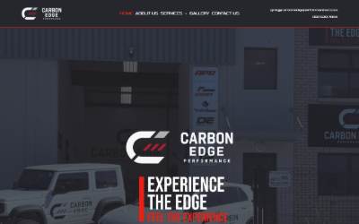 Top of the website for Carbon Edge Performance