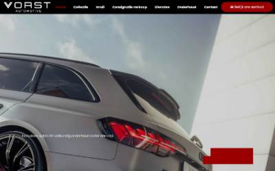Top of the website for Vorst Automotive Performance
