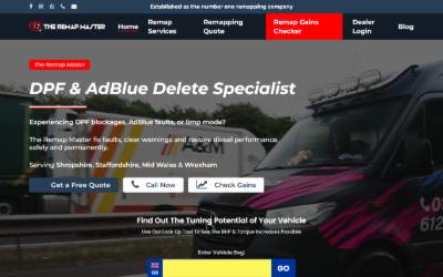 Top of the website for The Remap Master