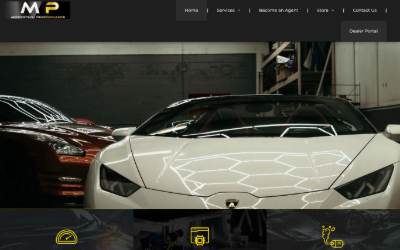 Top of the website for Motortech Performance
