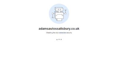 Top of the website for Adam's Autos Salisbury Ltd