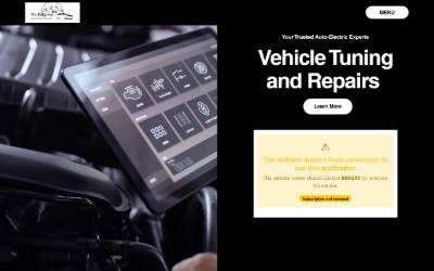 Top of the website for The Ridgeway Automotive