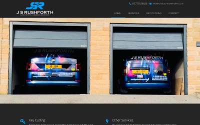 Top of the website for JS Rushforth Auto Diagnostics