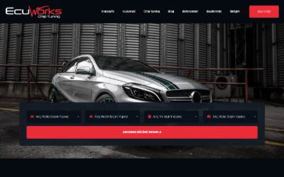 Top of the website for Ecuworks Chip Tuning