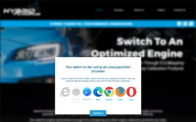 Website preview for Hybrid Tuning SA