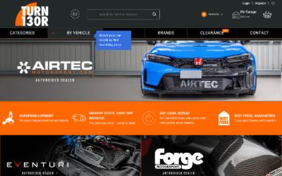 Top of the website for Performance World Distribution I.K.E