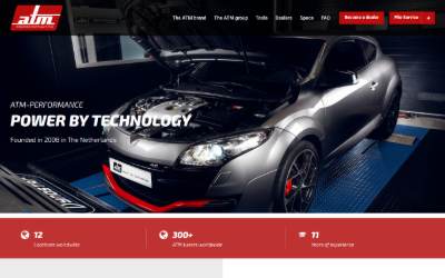 Top of the website for ATM chiptuning Balkan
