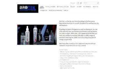 Top of the website for Brotek
