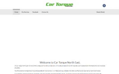 Top of the website for CarTorque North East
