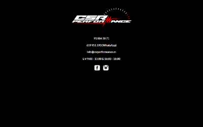 Top of the website for CSR Performance