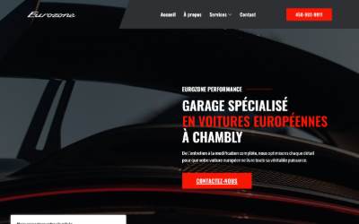 Top of the website for Eurozone Performance