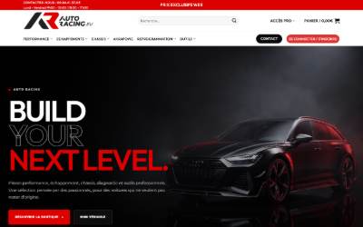 Top of the website for France Auto Racing