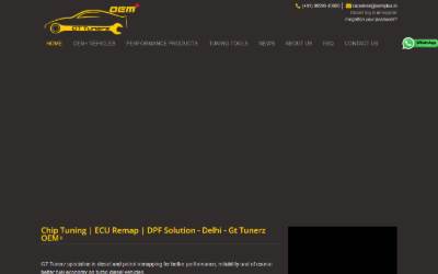 Top of the website for GT TUNERZ