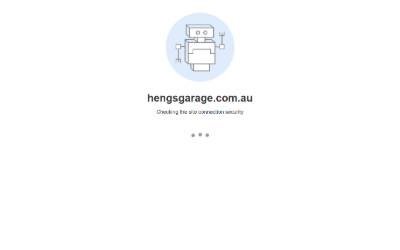 Top of the website for Heng's Garage