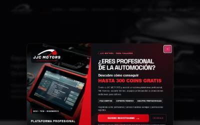 Top of the website for JJC MOTORS