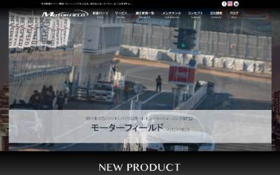 Top of the website for MOTOR FIELD