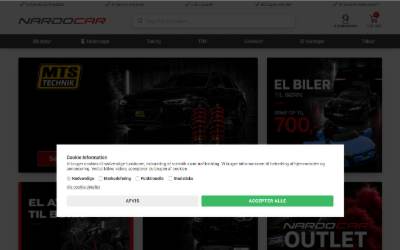 Top of the website for Nardocar