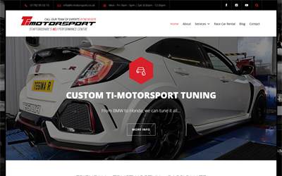 Website preview for TI MOTORSPORT LTD