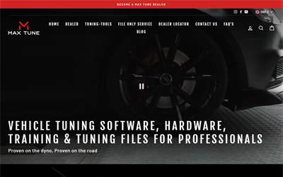 Website preview for MAX Tune