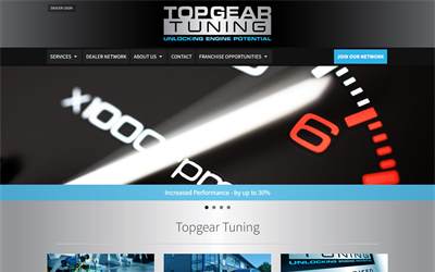 Website preview for Top Gear Tuning