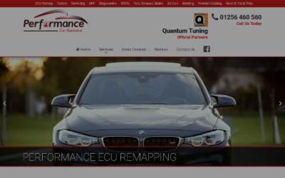 Website preview for Performance Car Specialist