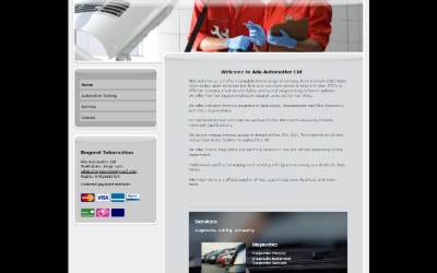 Website preview for Ada Automotive Ltd
