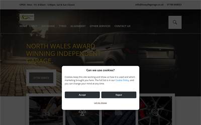 Website preview for Garej Bowydd Garage Ltd