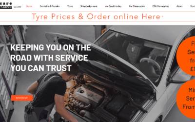 Website preview for Rr Autocare Limited