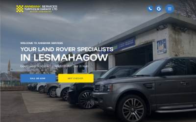 Website preview for Annbank Services (Turfholm Garage LTD)