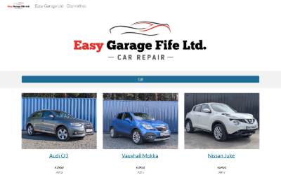 Website preview for Easy Garage