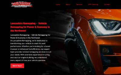 Website preview for Lancashire Remapping